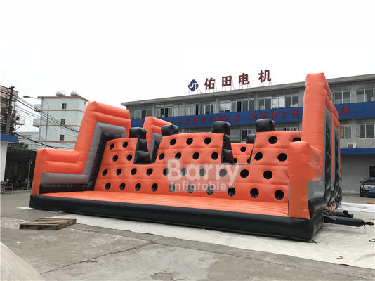 PVC Tarpaulin Adult Inflatable 5k Obstacle Course For Running Race OEM