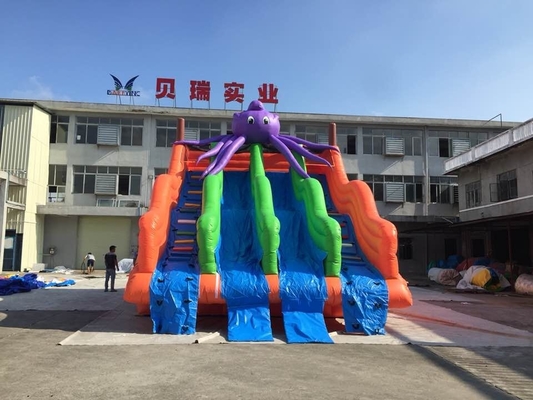 Fold Stiching Inflatable Water Slide Amusement Playground Equipment Park