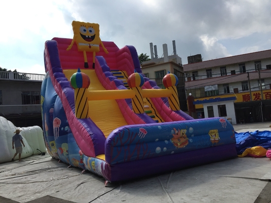1000D Plato Commercial Inflatable Slide Jumping Castle Air Bounce House