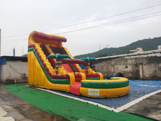 0.55mm PVC Tarpaulin Inflatable Dry Slide Wind Resistance