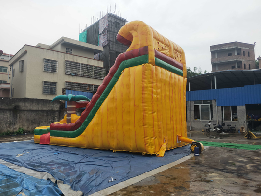 0.55mm PVC Tarpaulin Inflatable Dry Slide Wind Resistance