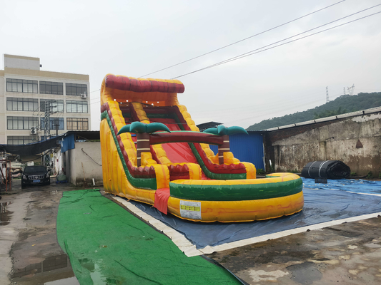 0.55mm PVC Tarpaulin Inflatable Dry Slide Wind Resistance