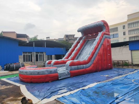 9.6x4x5.4m Commercial Inflatable Slide Bouncy Games Logo Printing