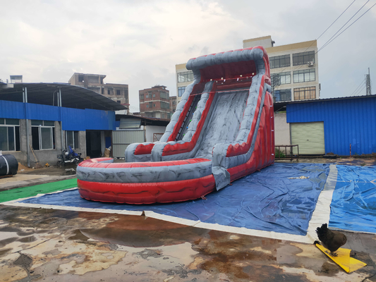 9.6x4x5.4m Commercial Inflatable Slide Bouncy Games Logo Printing