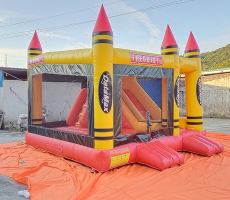 Commercial Inflatable Jumping Castle Combo Bouncer House 5mLX5mWX4mH EN71