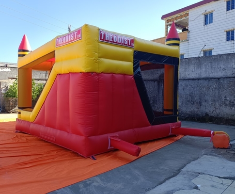 Commercial Inflatable Jumping Castle Combo Bouncer House 5mLX5mWX4mH EN71