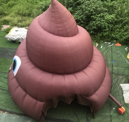 Fire Proof Inflatable Tent Interesting Shape Of Feces 10m Diameter