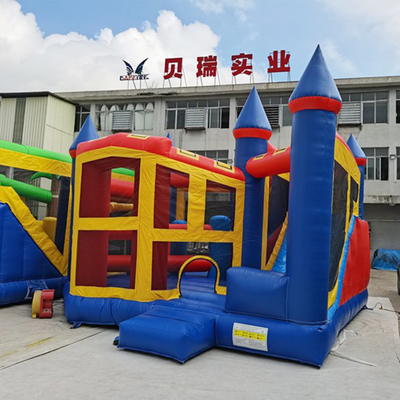Customized Small Inflatable Combo Bouncer Slide Fire Resistant