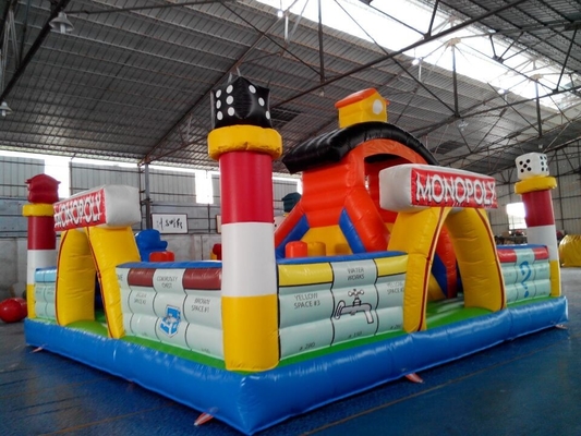 House Jump Bounce Land Inflatable Amusement Park Double Stitching