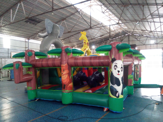 8x6m Inflatable Trampoline Theme Park Kids Play Amusement Park Equipment