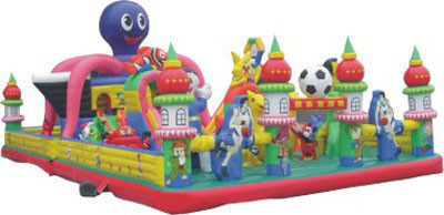 Inflatable jumping castle indoor playground 1000D Vinyl Coated Tarpaulin