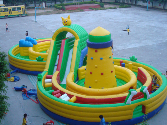 Inflatable jumping castle indoor playground 1000D Vinyl Coated Tarpaulin