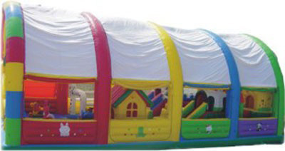 0.55mm PVC Tarpaulin Outdoor Inflatable Amusement Park  Trampoline