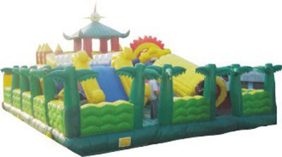 1000D Pvc Inflatable Play Center Blow Up Playground Slide