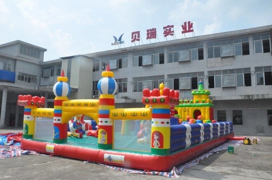 0.55mm PVC Inflatable Jumping House 30x10m Cartoon Theme Bouncy Castle