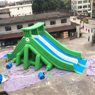 Waterproof Giant Double Water Slide Inflatable Combo Colourful For Adult