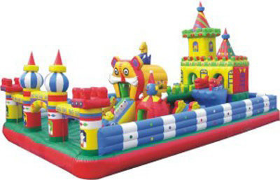 ODM toddler Playground Inflatable Amusement Park Blow Up Castle