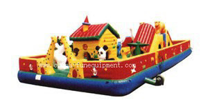 Children Inflatable Amusement Park Obstacle Course Jumping Castle
