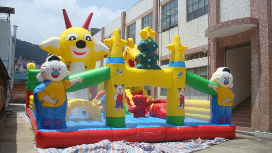 Children Inflatable Amusement Park Obstacle Course Jumping Castle