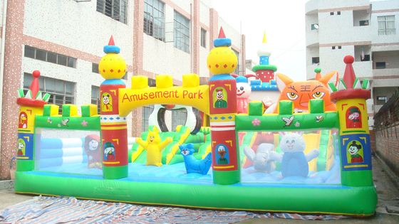 Playground Games Tarpaulin Inflatable Theme Park Kids Bouncy Castle