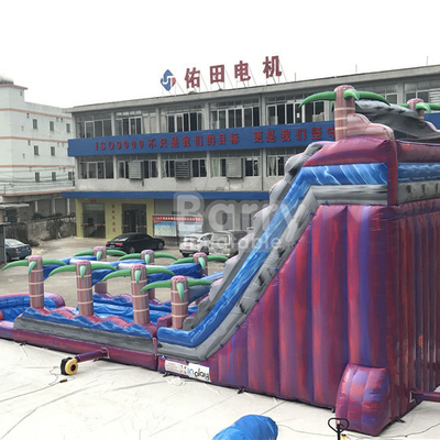 Adult Inflatable Screamer Combo Water Slide PVC Tarpaulin For Outdoor