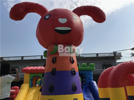 Customize Kids Air Inflatable Bouncer Cartoon Theme Amusement Park 20mL*10mW*4mH