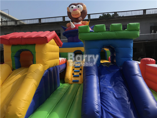 Customize Kids Air Inflatable Bouncer Cartoon Theme Amusement Park 20mL*10mW*4mH