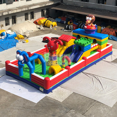 Customize Kids Air Inflatable Bouncer Cartoon Theme Amusement Park 20mL*10mW*4mH