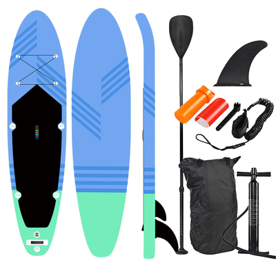 0.9mm PVC Non Slip Stand Up Paddle Board Inflatable 300x76x15cm