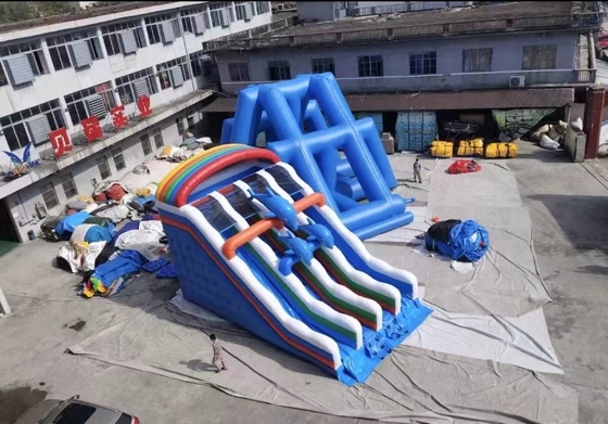 OEM Tarpaulin Commercial Inflatable Slide Blow Up Dry Slide