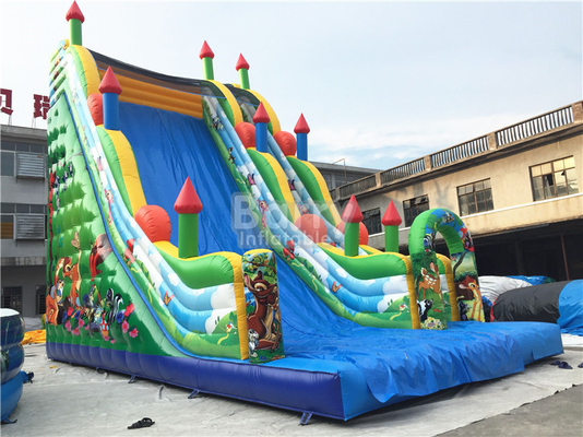 Animal Theme Inflatable Single Lane Slide Wet Dry Backyard Clearance Bouncer