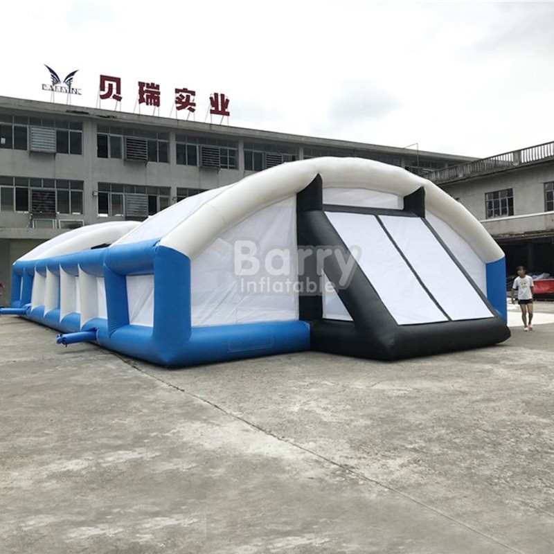 Custom Made plato Water Inflatable Soap Soccer Field 90cm Tube Width