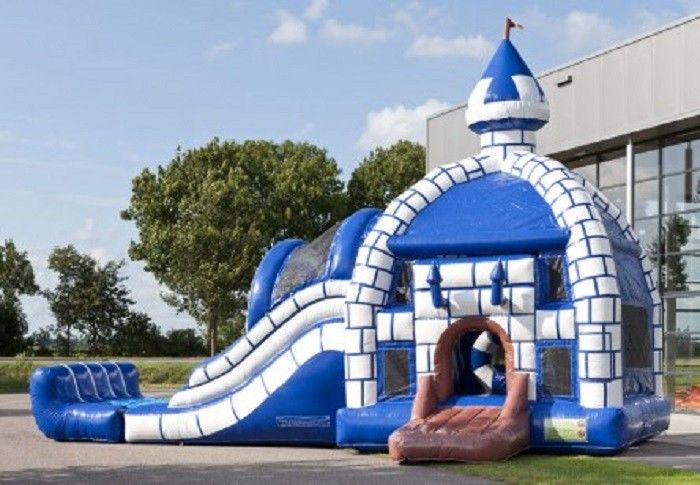Cool Durable PVC Inflatable Combo Commercial Bounce Houses For Kids