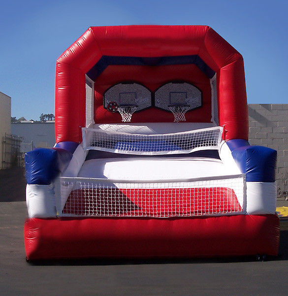 Custom Inflatable Sports Games Doubleshot Basketball Shooting Stars For Adult