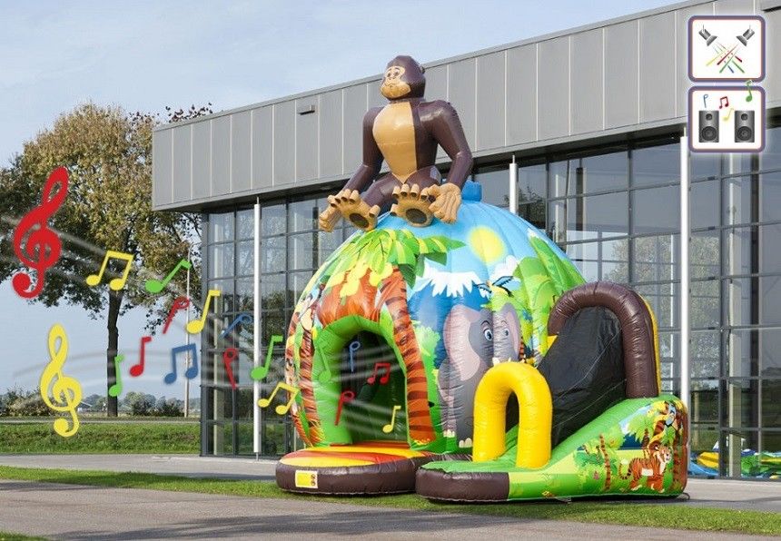 Customized Fun Jungle Inflatable Bouncer Monkey Inflatable Jumpers