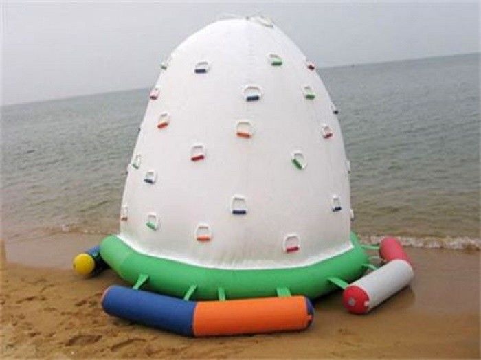 Amazing Iceberg Floating Climbing Wall Blow Up Water Toys With PVC