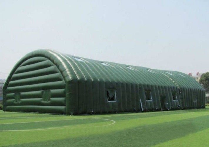 Giant Green Waterproof Outdoor Inflatable Tent Unsealed Sport PVC Tarpaulin