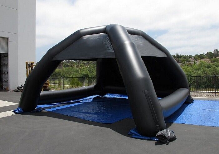 Black Advertising Inflatable Tent Logo Printing Inflatable Dome Tent For Event
