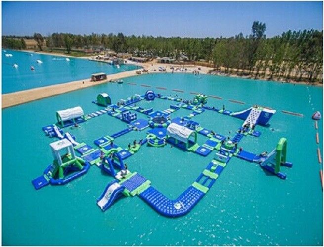 giant inflatable water park