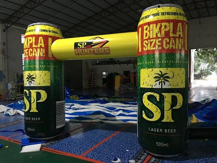 Creative Design Inflatable Advertising Products ,  Advertising Bottle Arch With Printing