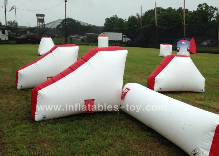 0.9mm PVC Inflatable Air Bunker Shooting Inflatable Sport Games For Playground