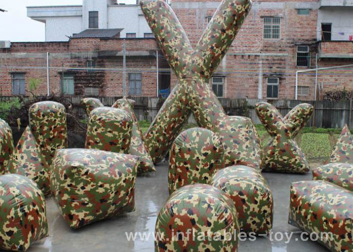 Inflatable Outdoor Games Air Bunker Camouflage Paint Ball For Shooting Game