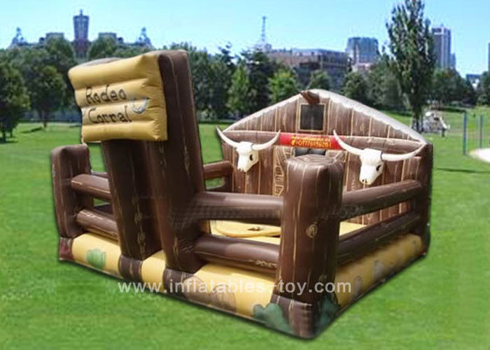 Outdoor Funny Inflatable Sports Games Comercial Electronic Bull For Kids