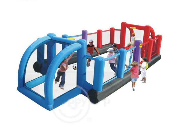Kids Inflatable Sports Games 3 in 1 nflatable Football / Soccer Field / Court