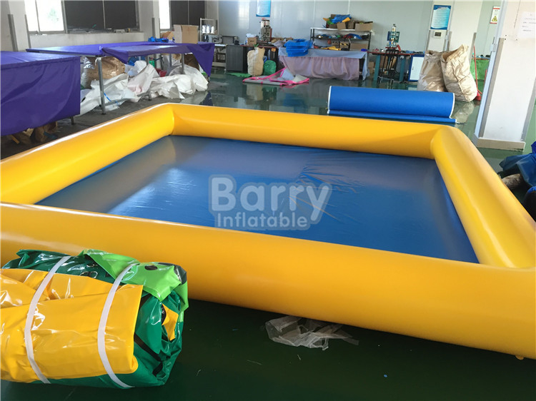 Yellow And Blue Color Blow Up Portable Water Pool 65cm Height