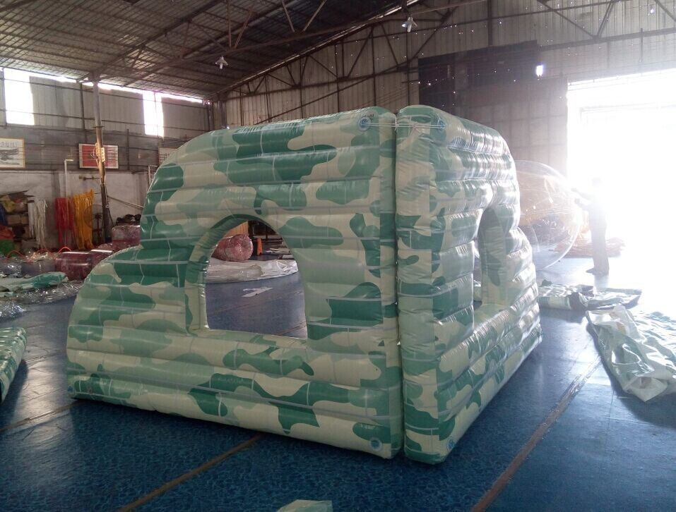 PVC Material Iinflatable Tank Bunkers Paintball , Inflatable Sports