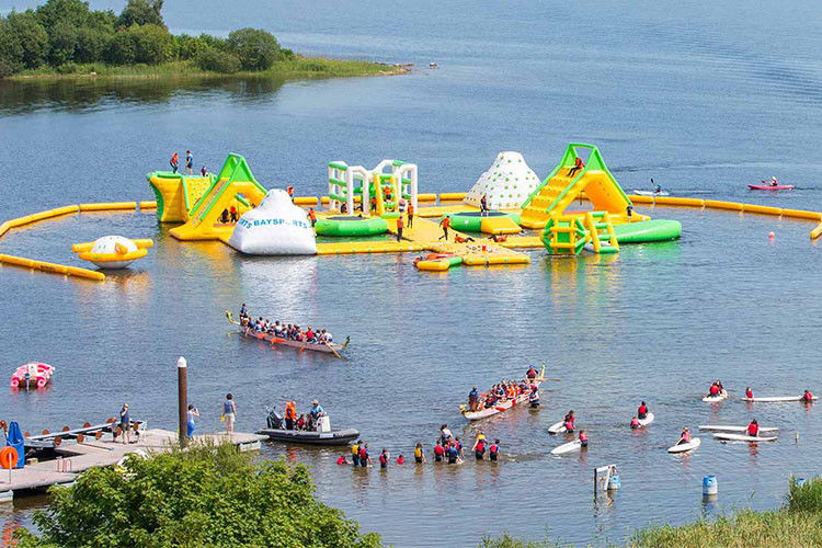 splash island inflatable water park