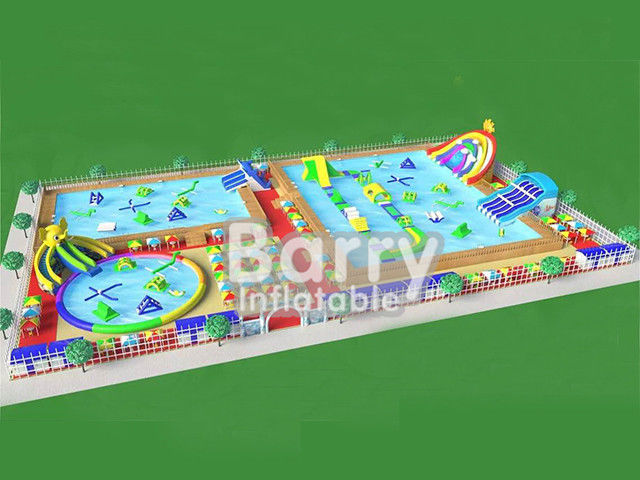 New design portable inflatable water park playground with elephant slide park for summer