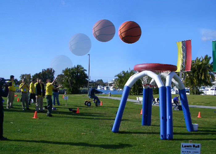 Customzied Giant Inflatable Sports Games Basketball Hoop / Basketball