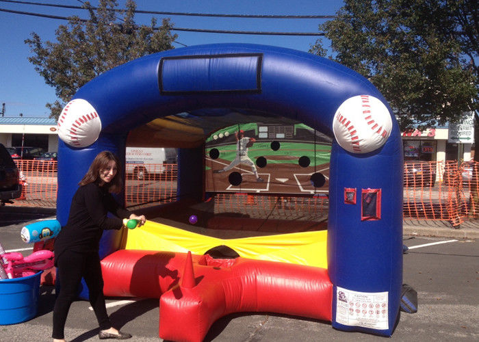 Adults Kids Inflatable Sports Games / Target Inflatable Baseball Game With PVC